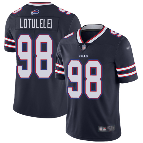 Men Buffalo Bills #98 Star Lotulelei Limited Navy Blue Inverted Legend NFL Jersey